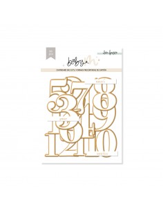 BABYM chipboard números