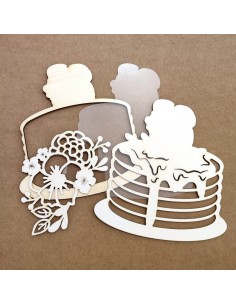 Shaker tarta con flores 2