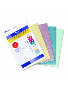 Cartulina purpurina pastel...