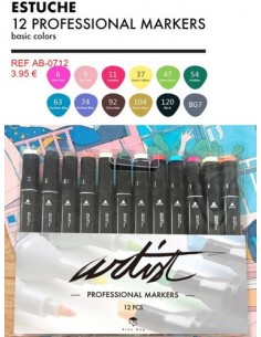 ARTIST Estuche 12 rot básicos