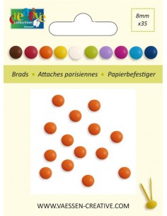 Brads 8mm 35uds NARANJA