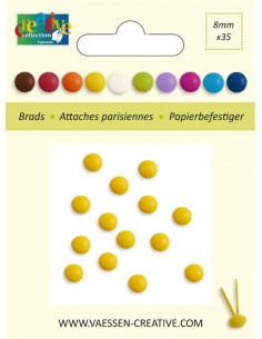 Brads 8mm 35uds AMARILLO