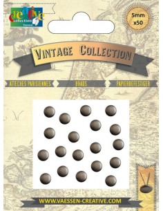 Brads 5mm 50uds PLATA ANTIGUA