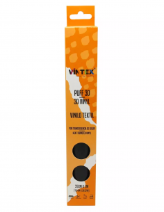 Vinilo textil Puff 3D NEGRO 02