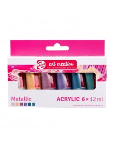 TAC Acrílico 6x12ml METALICO