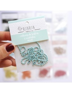 Set 6 cadenas bolitas MENTA