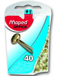 Brads Metálicos dorados 17mm