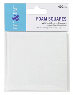 3D foam 5x5x2mm (400)