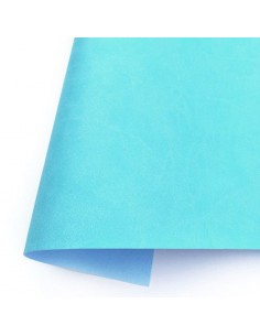 Ecopiel color mate Azul caribe