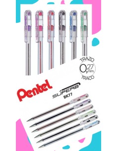 Boligrafo Pentel BK77 Rojo