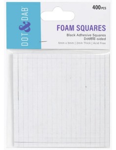 3D foam 5x5x2mm (400) NEGRO