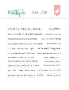 HO-JOLLY Set sellos frases...