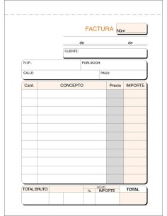Talonario facturas tri T-70...