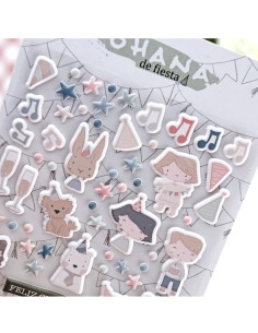 OHANA Puffy stickers