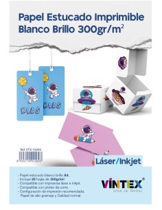 Papel ESTUCADO 300g (20u)