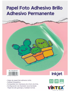 Papel Adh FOTO Blanco...