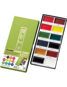 Caja 12 acuarelas Gansai TAMBI
