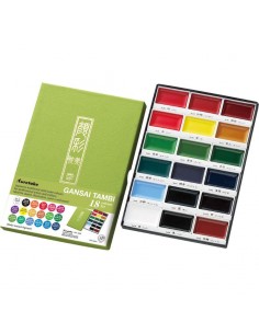 Caja 18 acuarelas Gansai TAMBI