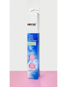 Vinilo textil flocado rosa...